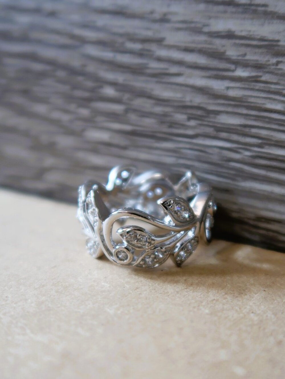 I Do - Kendra Scott 925 Sterling Silver Botanical Leaf Vine Wedding Band Ring